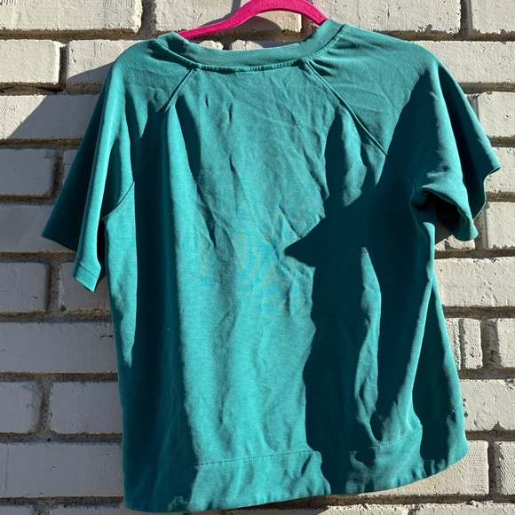 Athleta Crop Short Sleeve T-shirt in Green - Size XS - Picture 2 of 4